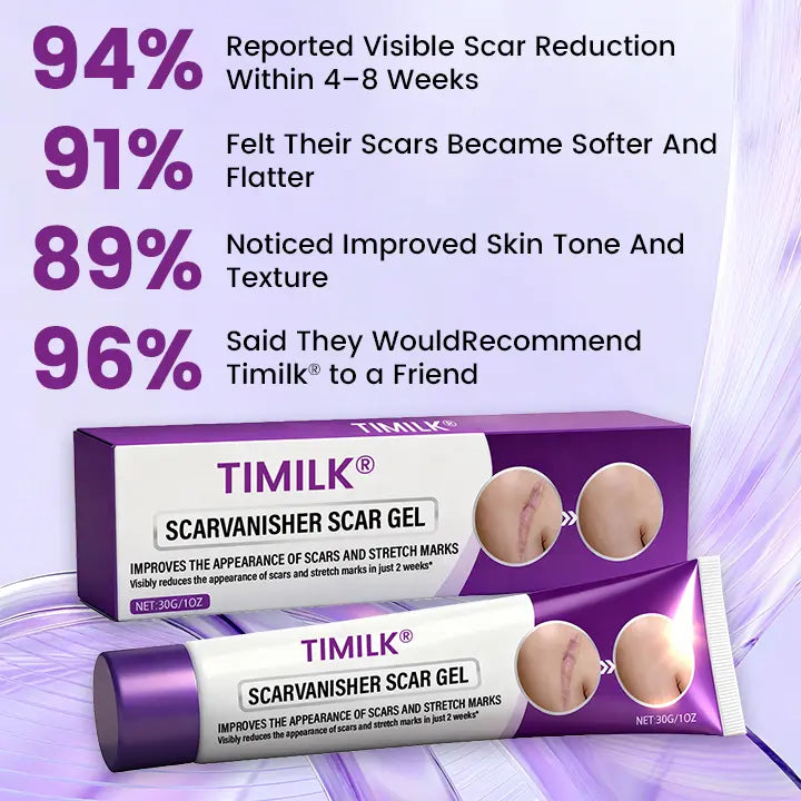 TIMILK Scar Vanisher Gel – Advanced Silicone Formula for Scars, Stretch Marks & Smooth Skin (Before & After Results)